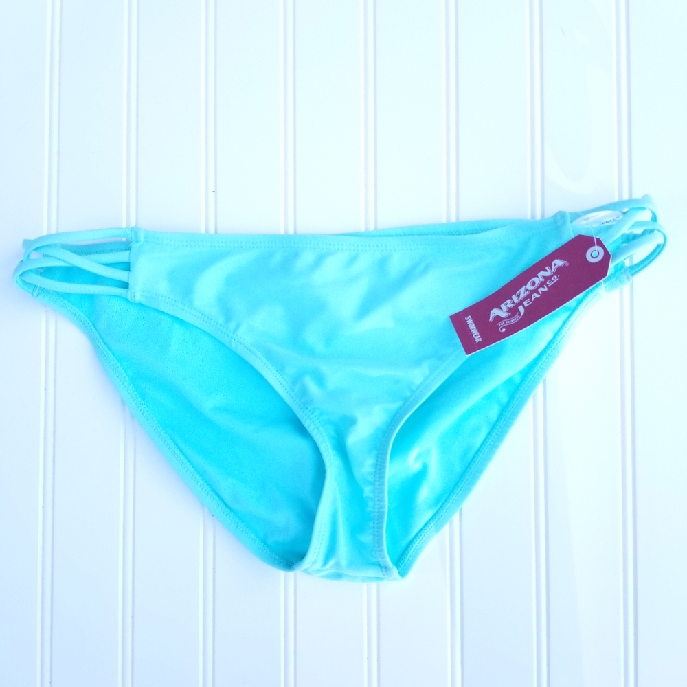 Arizona Bikini Bottom Size Large Turquoise
